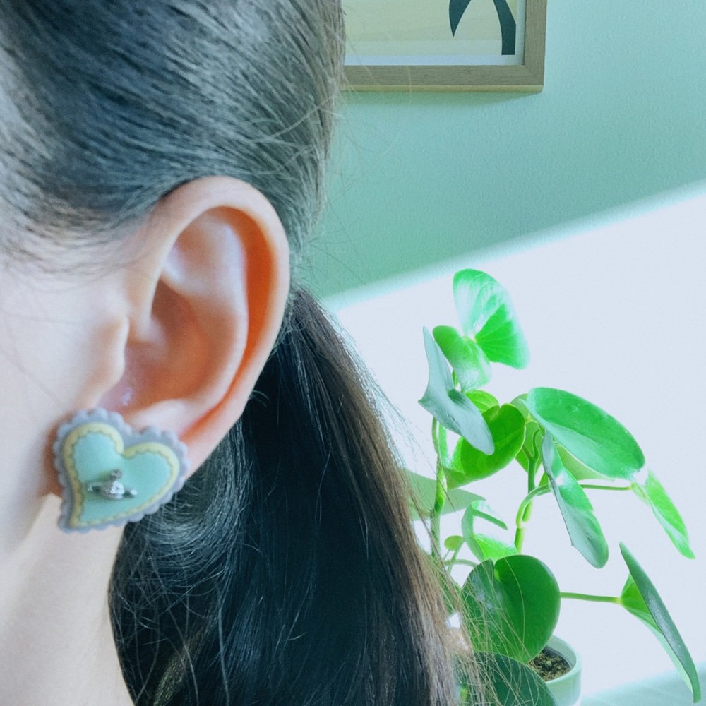 Vivienne westwood rubber heart earting - Picture 3 of 7
